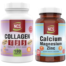 Ncs Collagen Tip 1-2-3 Kolajen 180 Tab Kalsiyum Magnezyum 120 Tab