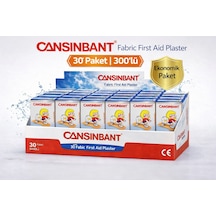 Cansinbant Bez Yarabandı 10 Lu 30 Paket 1,9 X 7,2 Cm Fabric First Aid Plaster