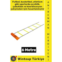 Antrenmanmalzemesi Futbol Basketbol Spor Koordinasyon Hız Çantalı Antrenman Merdiveni 6 Metre Çok Renkli