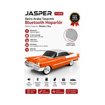 Jasper Jpr-1508 Nostaljik Araba Tasarımlı Bluetooth Hoparlör 10w Güçlü Ses Fm Radyo Usb Tf Kart Destekli 10232111