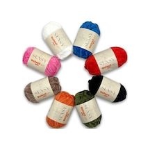 Sensy Velvet Slim Mini Paket Örgü İpi Kadife İp Amigurumi İpi Set Colors