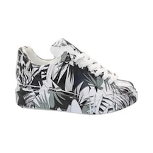 Mergenshoes 0330 Beyaz Füme Dikişli Günlük Kadın Spor Ayakkabı Beyaz