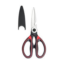 Profesyonel Mutfak Makası 21x9 Cm - Paslanmaz Çelik Çok Amaçlı Et Ve Tavuk Makası - Koruyucu Kılıflı Ve Şiş