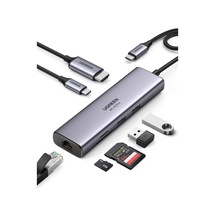 Usb C Hub 4k 60hz Hdmı Hdr 1gbps Ethernet 100w Pd, Sd/microsd, Macbook Air/pro, İpad İçin 2 Usb 3.0 Uyumlu