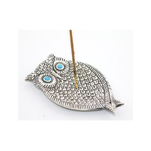 4 Adet Baykuş Tasarımlı Metal Tütsülük Metal Tütsü Tutucu, Incense Burner, Masaüstü Dekoratif Aksesuar, 12.5 Cm