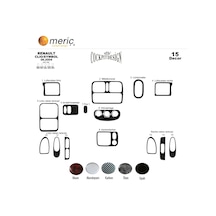 Meriç® Renault Clio Symbol Ön Torpido Kaplama 15 Parça 2004-2008 (530157170)