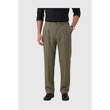 Deep Sea Deepsea Haki Baggy Fit Pileli Kumaş Pantolon Likralı, Beli Lastikli Rahat Kesim Erkek Pantolon 2600920