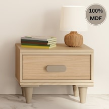 Karanfil Mdf Ayaklı Tasarım Komodin Bej