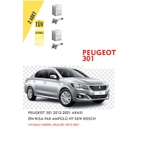 Peugeot 301 2012-2021 Arası Ön Kısa Far Ampülü 2 Adet Sarı Renk