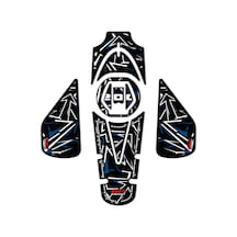 GP Kompozit Bajaj Pulsar NS 200 2011-2024 Uyumlu Tank Pad Seti Mavi