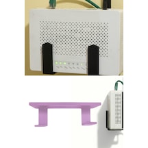 Kendinden Yapışkanlı Pembe Duvara Asılabilir Modem Adsl Wifi Router Saklama Duvara Montaj Kutusu Organizer Raf