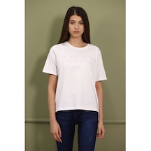Gabria Kadın Baskılı T-Shirt Beyaz (512162109)
