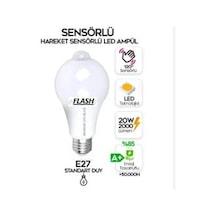 Flash Poınt E27 Duy Sensörlü Led Ampül 20 W 2000lm Beyaz Işık