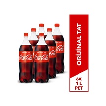 Coca Cola Pet 1 Litre, 6'lı Paket