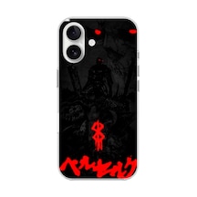 Apple Uyumlu iPhone 16 Plus Şeffaf Kılıf Berserk Tasarımlı 3