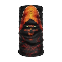 Bebo Store Skull-175 Extreme Spor Motor Kullananlara Özel Desenli Reflektörlü Buf Boyunluk Bandana Balaklava