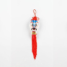 Feng Shui Düğüm Maske Mavi Çin Şans Duvar Süsü