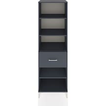 Hyperion Dolap 4 Raflı Tek Çekmeceli 60x44x195 Antrasit-antrasit Antrasit