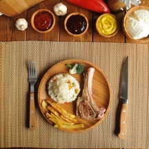 Bambum Penne Yuvarlak Tabak 28 Cm Çok Renkli