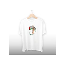 Filistin Özgürlük Detaylı Unisex Tişört Beyaz