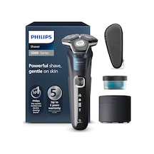 Philips Shaver 5000 - Erkekler İçin Elektrikli Tıraş Makinesi: Skinıq Teknolojisiyle Islak Ve Kuru Tıraş, Katlanabilir Düzeltici, Taşıma Çantası, Temizleme İstasyonu, Elektrik Mavisi S5889/50