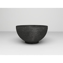 Nuano Consept Krater Serisi Yuvarlak Saksı Siyah 80x40