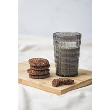 Allegra Füme Akrilik Bardak 400 Ml Modern Su Ve Meşrubat Bardağı Kırılmaya Dayanıklı Cam Değil