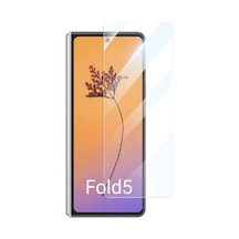 Zore Galaxy Z Fold 5 Uyumlu Etnaa Şeffaf Cam Ekran Koruyucu