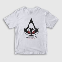 Presmono Unisex Çocuk Robe Assassin's Creed T-shirt Beyaz