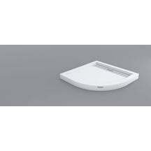 Shower 100x100 Drop Oval Monoblok Duş Teknesi H:8 Cm