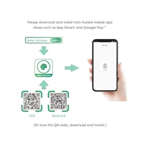Qingmipy Wifi Bebek Gözetleme Kamerası - 360 Dönebilir, Gece Görüşlü, Usb Güçlü, Araç İçi Bebek İzleme Sistemi, Beyaz