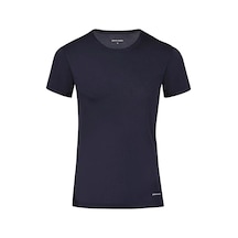 Pierre Cardin 440 Erkek %100 Pamuk Ribana Bisiklet Yaka Yarım Kol Fanila-lacivert Lacivert