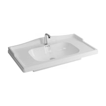 Elıte Tek Delikli Etajerli Lavabo Beyaz