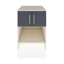 Kronos Komodin 2 Raflı 2 Kapaklı 60x59x80 Aytaşı-antrasit Aytaşı