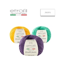 Etrofil Jeans El Örgü Iplikleri - 50 Gr / 160 Metre - Tüm Renkler