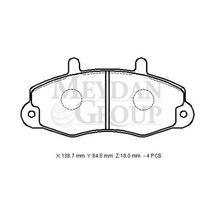 Ford Transıt T12 93/96 Ön Fren Balatası T12 Disk 138,8x64x18 Bramax - Fren Ve Ekipmanları