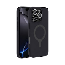 Joko Apple Uyumlu  iPhone 16 Pro Max Z Silikon Magsafe Kapak - Siyah Standart