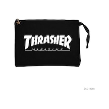 Zepplin Giyim Thrasher Magazine Classic Siyah Clutch Astarlı Cüzdan
