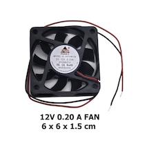 12v Dc 0.20a Brushless Salyangoz Fan 6x6x1,5 Cm Soğutucu Blower 3d Yazıcı Kasa Güç Kaynağı Uyumlu