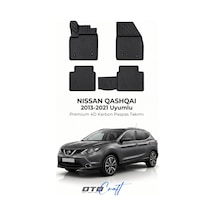 Otocraft Nissan Qashqai 2013-2021 Araca Özel 4d Karbon Oto Paspas Havuzlu Tam Set