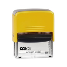 Colop Prınter C60 Sarı Kasa Siyah Keçe - 37 x 76 MM