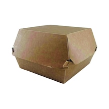 Kraft Hamburger Kutusu 100'lü 12x12x9,5cm Kullan At Yiyecek Ekipmanı 4'li Avantaj Paketi - 4 Ad Tarı 4 L