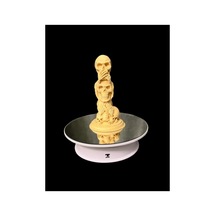 3d 3 Bilge Kafatası Ahşap Filament Dekoratif - Hediyelik Figür