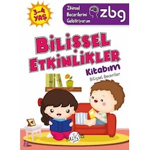 3 - 4 Yaş Bilişsel Etkinlikler Kitabım - Bilişsel Beceriler - ZBG Zihinsel Becerilerimi Geliştiriyor - Buçe Dayı - Kukla