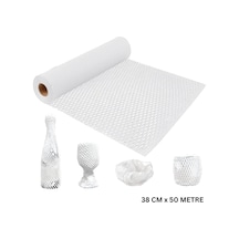 Petek Dolgu Ambalaj Sargı Kağıdı - Beyaz, Hediye Ve Eşya Paketleme, Kargo Kağıdı - 38 Cm X 50 Metre