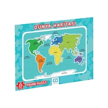 Dünya Haritası Frame Puzzle-35
