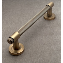 Punch Zamak A213 Mat Antik Sarı Çekme Kol Sürgülü Kapı Çekme Kolu 40 Cm 1 Adet