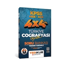 Yediiklim Yayınları 2026 Kpss Meb Ags 4x4 Öğreten Türkiye Coğrafyası Tamamı Çözümlü Soru Bankası Yediiklim Yayınları