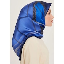 Armine İpek Eşarp 2025 Kış - 9206-84 Morcivert Twill Morcivert