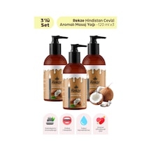 3 Lü Hindistan Cevizi Aromalı Masaj Yağı 120 Ml X 3 Kokulu, Su Bazlı, Cilt Dostu Set - 304985222